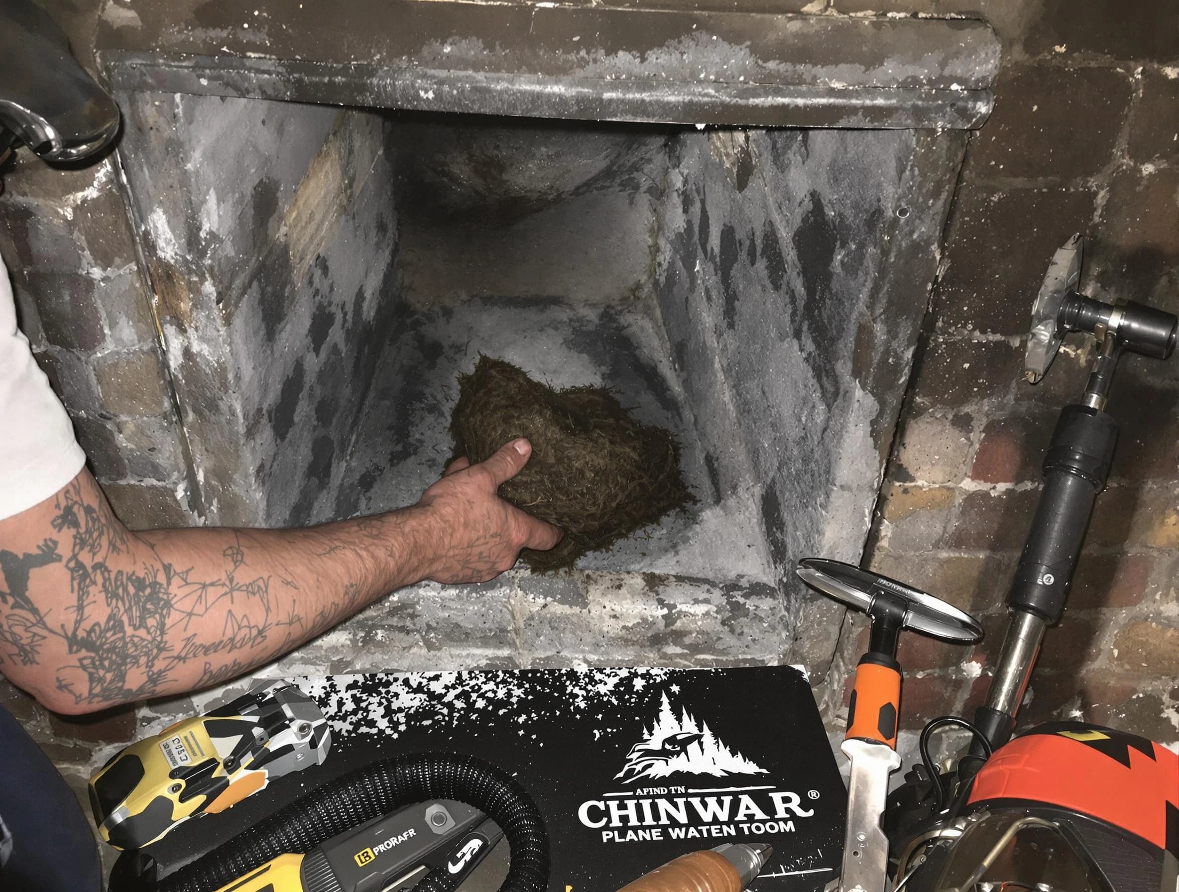 Allison Park Chimney Sweep safely removing debris and screening chimney in Allison Park, PA