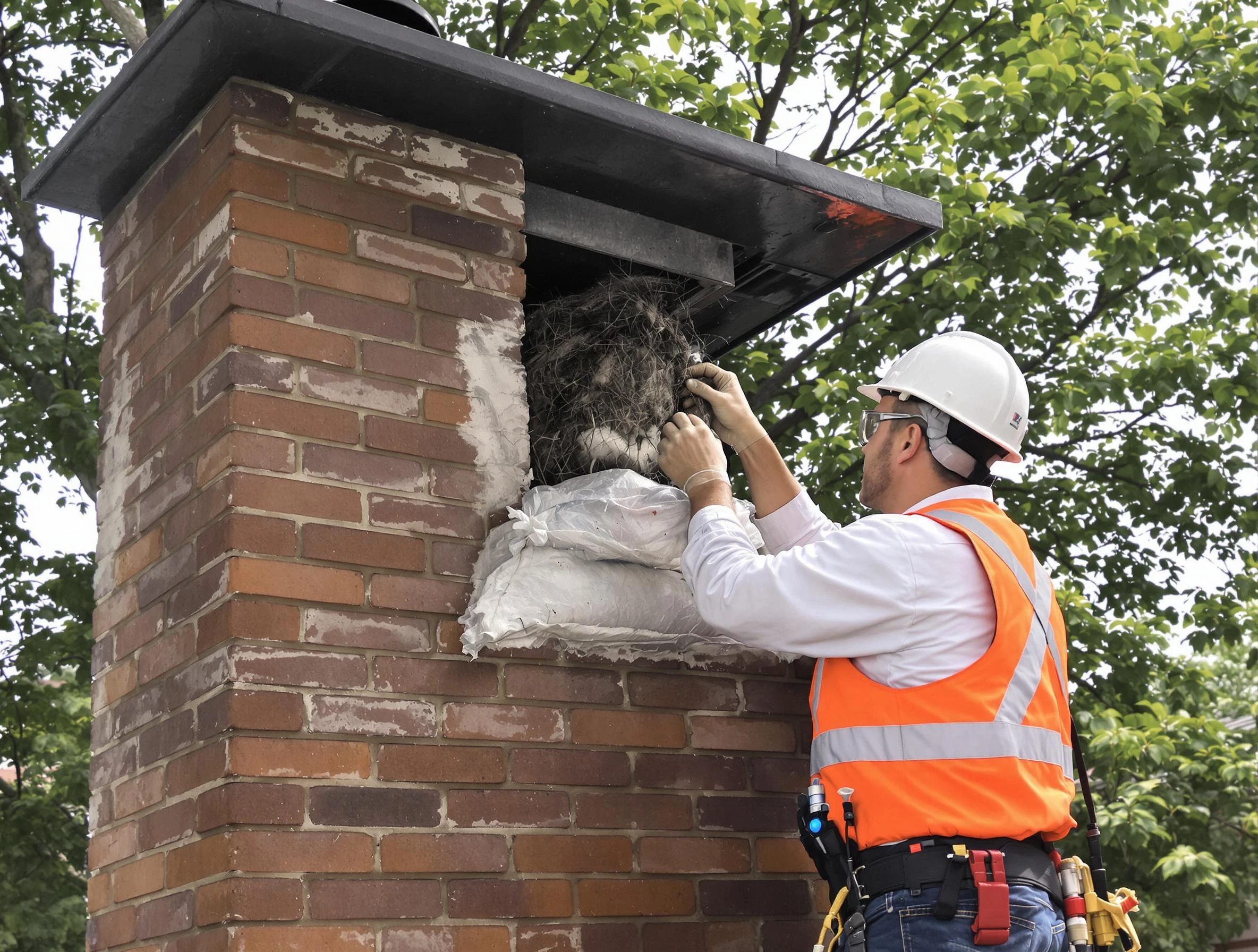 Humane removal of debris and animals by Allison Park Chimney Sweep in Allison Park, PA