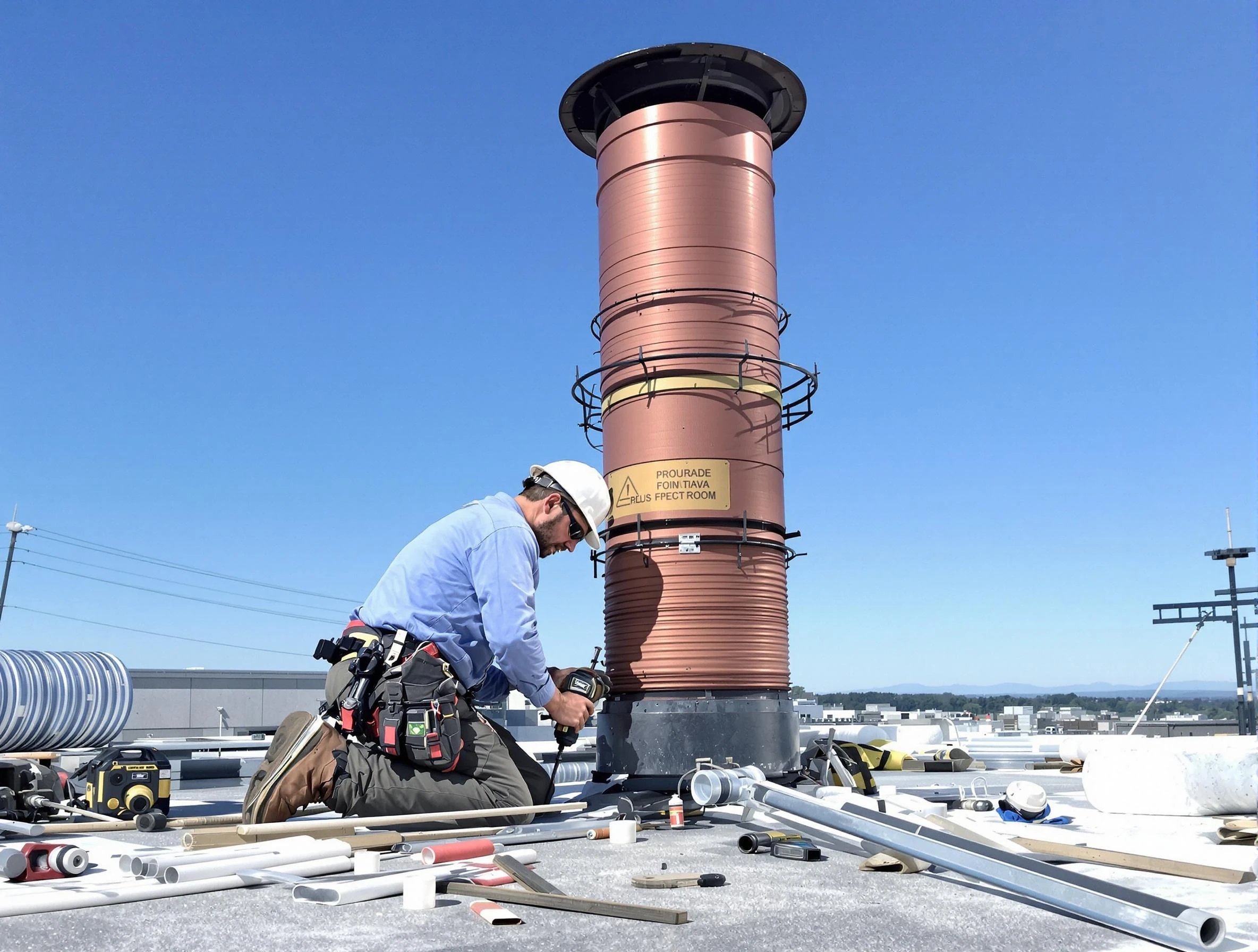 Installed chimney liner by Allison Park Chimney Sweep in Allison Park, PA