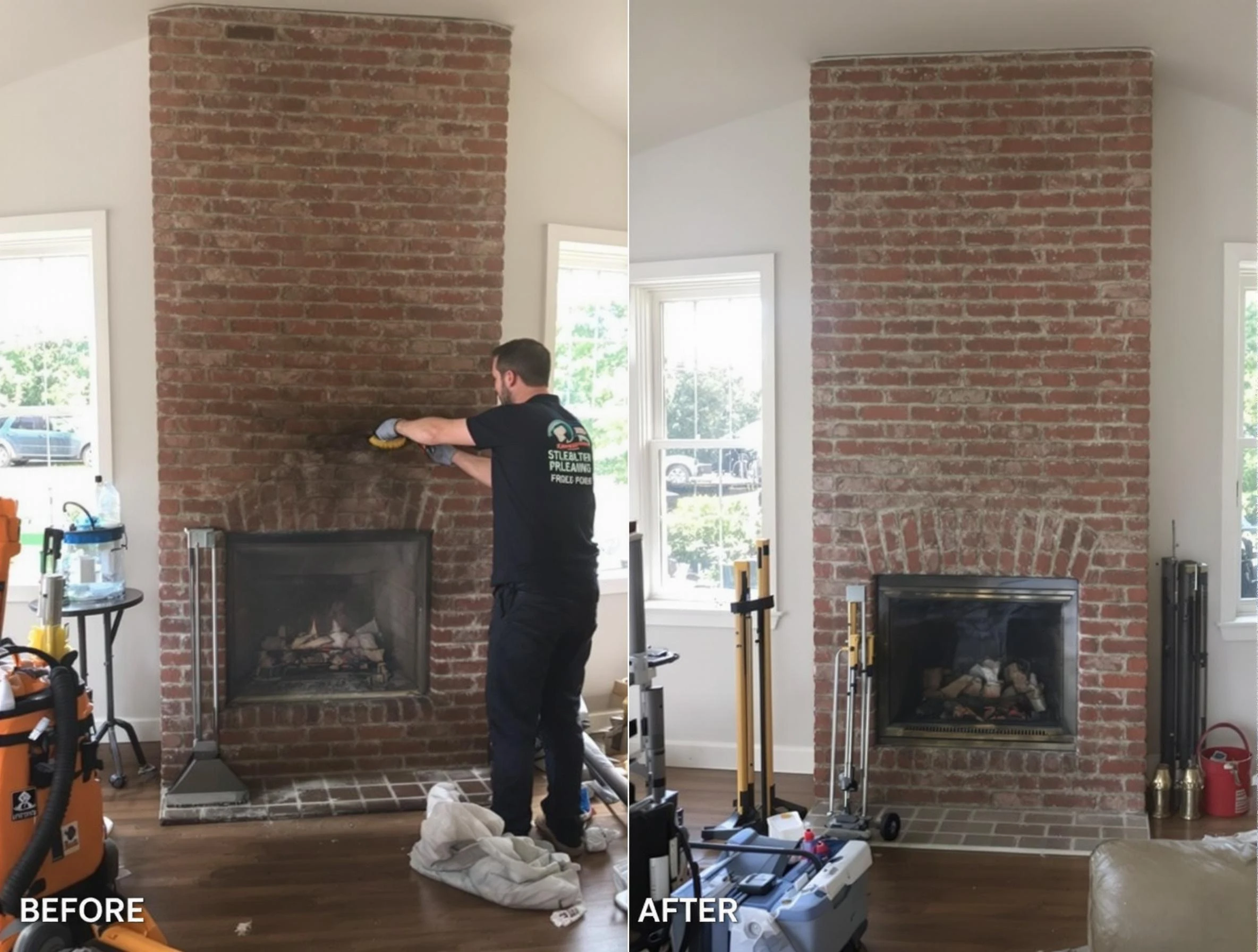 Finished chimney sweeping service by Allison Park Chimney Sweep in Allison Park, PA