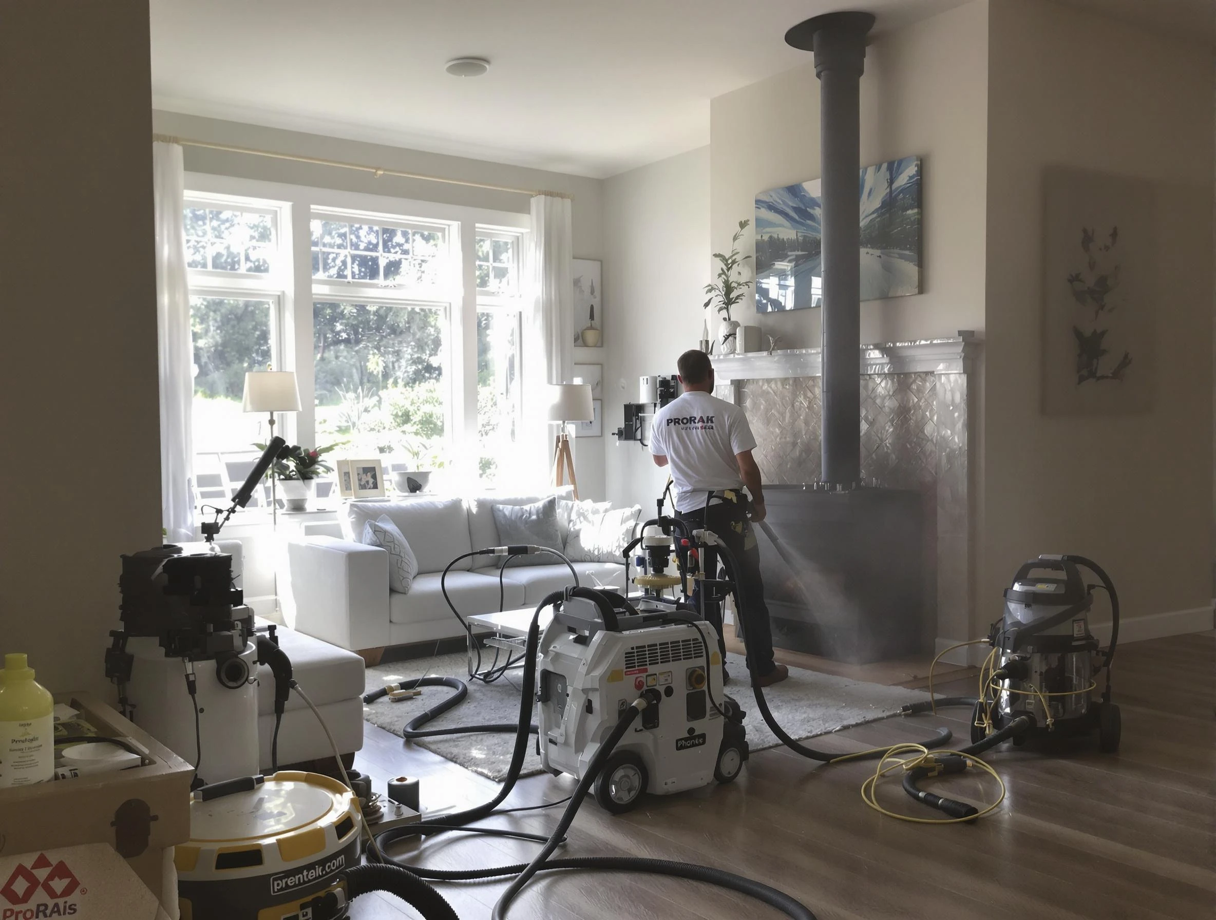 Soot removal service by Allison Park Chimney Sweep for a fireplace in Allison Park, PA